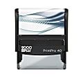 Custom 2000Plus® PrintPro™ Self-Inking Stamp, 40PM/Rectangle Monogram, 13/16" x 2-3/16", 70% Recycled