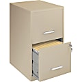 Lorell® SOHO 18"D Vertical 2-Drawer File Cabinet, Putty 1 thumbnail image