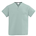 Medline ComfortEase™ Unisex 1-Pocket Reversible Scrub Top, 4X, Seaspray 1 thumbnail image
