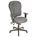 Raynor® XL 4 x 4 Fabric Task Chair, 47"H x 29"W x 26"D, Black Frame, Charcoal Fabric 1 thumbnail image