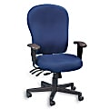 Eurotech XL 4 x 4 Fabric Task Chair, Navy/Black
