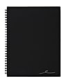 Office Depot® Brand Wirebound Business Notebook, 7-1/4" x 9-1/2", 1 Subject, Narrow Ruled, 80 Sheets, Black