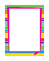 Barker Creek Computer Paper, 8 1/2" x 11", Happy Bright Stripe, Pack Of 50 Sheets 1 thumbnail image