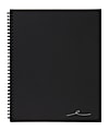 Office Depot® Brand Wirebound Business Notebook, 8-7/8" x 11", 1 Subject, Narrow Ruled, 80 Sheets, Black