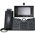 Cisco 8845 IP Phone - Corded/Cordless - Corded - Bluetooth - Wall Mountable, Tabletop - Charcoal - TAA Compliant - VoIP - 2 x Network (RJ-45) - PoE Ports