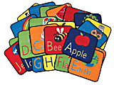 Flagship Carpets Alphabet Seating Squares, 16" x 16", Multicolor, Set Of 26 1 thumbnail image
