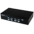 StarTech.com 4 Port Rack Mountable USB KVM Switch with Audio & USB 2.0 Hub 1 thumbnail image