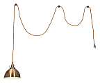 Zuo Modern Oscar Ceiling Lamp, 7-1/2"W, Brass