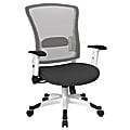 Office Star™ Space Seating Mesh Mid-Back Chair, Gray/White