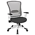 Office Star™ Space Seating Mesh Mid-Back Chair, Gray/White 1 thumbnail image
