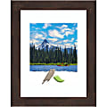 Amanti Art Rectangular Wood Picture Frame, 14” x 17" With Mat, Fresco Dark Walnut 1 thumbnail image