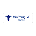 Custom Engraved Plastic Name Badge/Tag, Round Or Square Corners, Assorted Color Options, 1" x 3" 1 thumbnail image