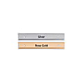 Slide-In Metal Wall Mount Office Sign Holder, Gold or Silver, 1" x 8" 1 thumbnail image
