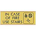 Custom Engraved Plastic Wall Signs With Slide-in Metal Flush Wall Mount, 3" x 8" 1 thumbnail image