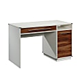 Sauder® Vista Key 48"W Single-Pedestal Computer Desk, Pearl Oak/Blaze Acacia