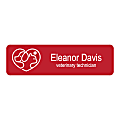 Custom Engraved Plastic Name Badge/Tag, Round Or Square Corners, Assorted Color Options, 1" x 3-1/2" 1 thumbnail image