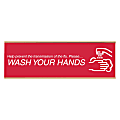 Custom Engraved Plastic Wall Signs With Slide-in Metal Flush Wall Mount, 3" x 10" 1 thumbnail image