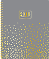 Cambridge® Poly Work-Style 14-Month Weekly/Monthly Planner, Large, 9" x 11", Gray, November 2017 to December 2018 (CRW63107-18)