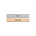Slide-In Metal Wall Mount Office Sign Holder, Gold Or Silver, 1" x 10" 1 thumbnail image