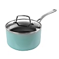 Martha Stewart Aluminum Saucepan, 3.5 Quart, Turquoise