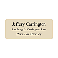 Custom Engraved Plastic Name Badge/Tag, 1-1/4" x 3" 1 thumbnail image