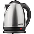 Brentwood 1.5 Liter Stainless Steel Tea Kettle - 1000 W - 1.59 quart - Brushed Stainless Steel