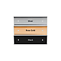 Slide-In Metal Wall Mount Office Sign Holder, Black, Gold or Silver, 2" x 8" 1 thumbnail image