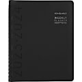 2023-2024 AT-A-GLANCE® Contemporary Academic Weekly/Monthly Planner, 8-1/4" x 11", Black, July 2023 To June 2024, 70957X05