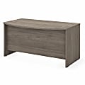 Bush® Business Furniture Studio C Bow Front Desk, 60"W, Modern Hickory, Standard Delivery