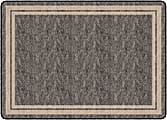 Flagship Carpets Double-Border Rectangular Rug, 72" x 100", Gray