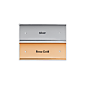 Slide-In Metal Wall Mount Office Sign Holder, Gold or Silver, 3" x 8" 1 thumbnail image