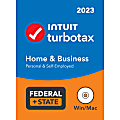 TurboTax Home & Business 2023 Federal + E-file + State, For PC/Mac, Disc Or Download