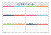 Dabney Lee for Blue Sky™ Fashion Yearly Erasable Laminated Planner, 24" x 36", Ollie, July 2017 to December 2018 (102411) 1 thumbnail image