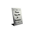 Custom Create Your Own Engraved Plastic L-Shaped Pedestal Sign, 6" x 4" 1 thumbnail image