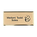 Custom Engraved Metal Rectangle Name Badge/Tag, 1-1/4" x 2-3/4", Gold 1 thumbnail image