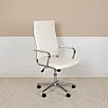 Flash Furniture LeatherSoft™ Faux Leather High-Back Executive Office Chair, White 1 thumbnail image