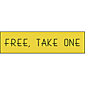 Custom Plastic Engraved Wall Sign, 1" x 4" 1 thumbnail image