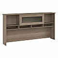 Bush® Furniture Cabot 72"W Desk Hutch, Ash Gray, Standard Delivery