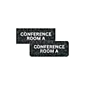 Custom Create Your Own Engraved Plastic Wall Sign & Name Plate, Square Or Round Corner, 2" x 4" 1 thumbnail image