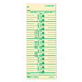 TOPS® Time Cards (Replaces Original Card M33), Named Days, 1-Sided, 9" x 3 1/2", Box Of 500