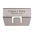 Custom Engraved Metal Rectangle Pocket Name Badge/Tag, 3/4" x 2-3/4"