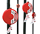 Brady Gate Valve Lockouts, 1 in  2 1/2 in Handle Size, Red 1 thumbnail image