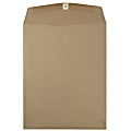 JAM Paper® Open-End 10" x 13" Manila Catalog Envelopes, Gummed Closure, Brown Kraft Paper Bag, Pack Of 10