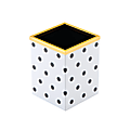 See Jane Work® Pencil Cup, 4"H x 3"W x 3"D, Black/Gold 1 thumbnail image