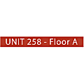 Custom Create Your Own Engraved Plastic Wall Sign & Name Plate, Square Or Round Corner, 1" x 8" 1 thumbnail image