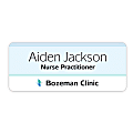 Custom Printed Full Color Rectangle Name Badge/Tag, Round Or Square Corners,  1-1/4" x 3" 1 thumbnail image
