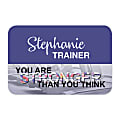 Custom Printed Full Color Rectangle Name Badge/Tag, Round Or Square Corners, 1-1/2" x 3"