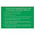 Custom Hand Washing and Virus Prevention Plastic Engraved Wall Sign, 12" x 18" 1 thumbnail image