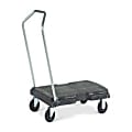 Rubbermaid Commercial Utility Duty Triple Trolley - Push/Pull Handle - 500 lb Capacity - 5" Caster Size - 4401BLA 1 thumbnail image