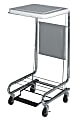 Medline Hamper Stand With Foot Pedal, 19 1/4" x 21" x 9 1/4", Chrome 1 thumbnail image